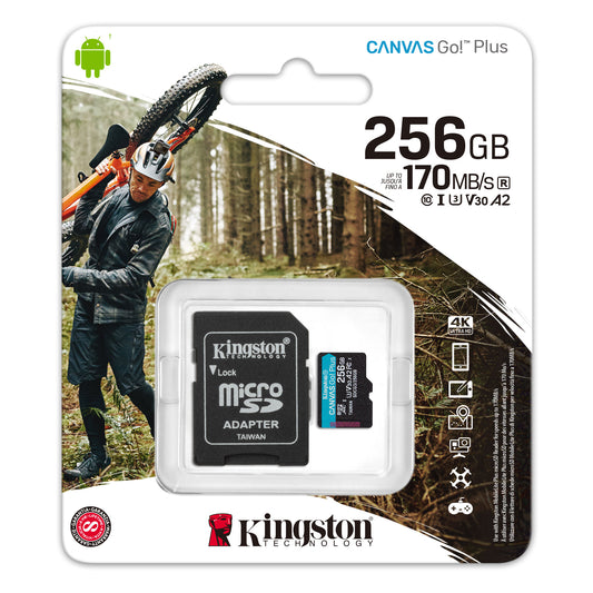 256GB microSDXC Canvas Go Plus 170R A2 U