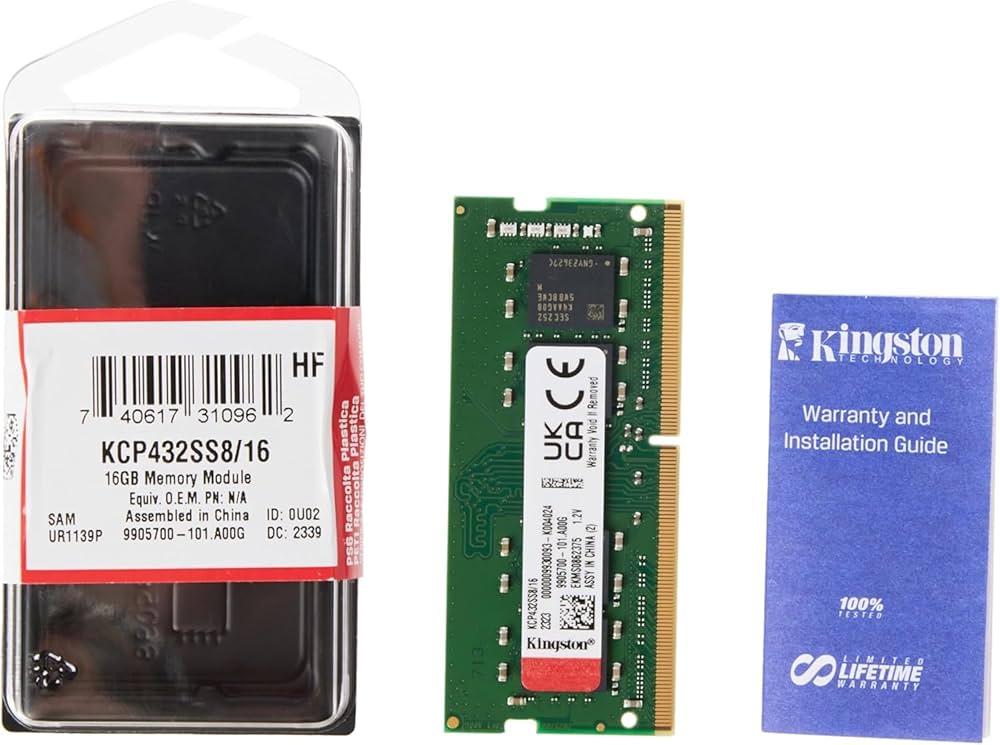 16GB DDR4 3200MT/s Single Rank SODIMM