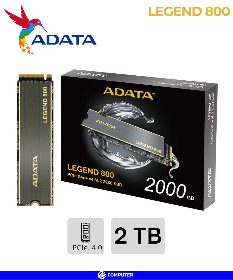 ADATA SSD M.2 GEN 4x4 LEGEND 800 2 TB