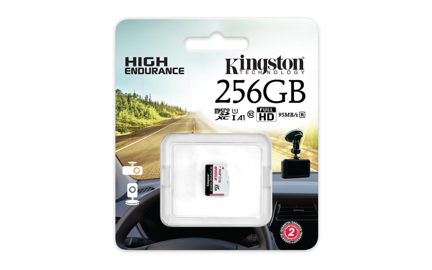 256GB microSDHC Endurance 95R/45W C10 A1