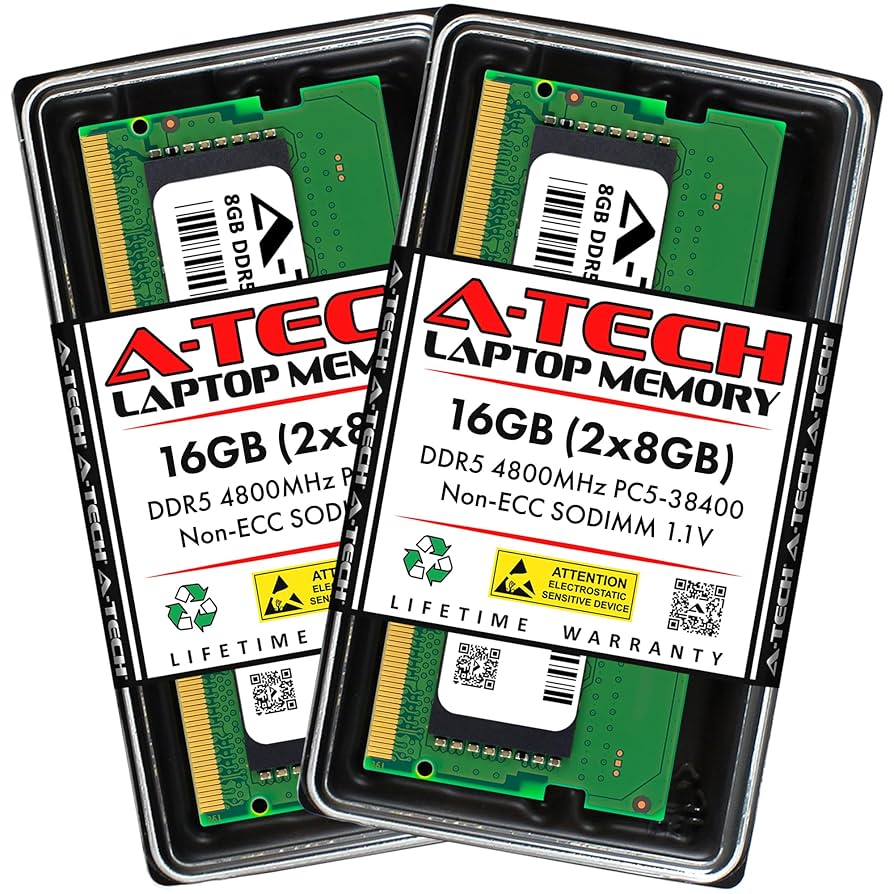 16GB 4800MHz DDR5 Non ECC CL40 DIMM Kit