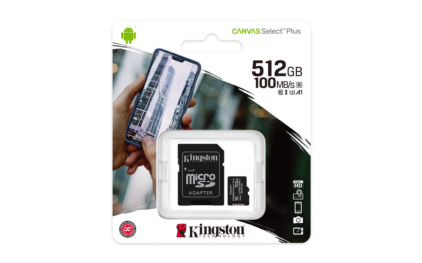 512GB micSDXC Canvas Select Plus 100R A1