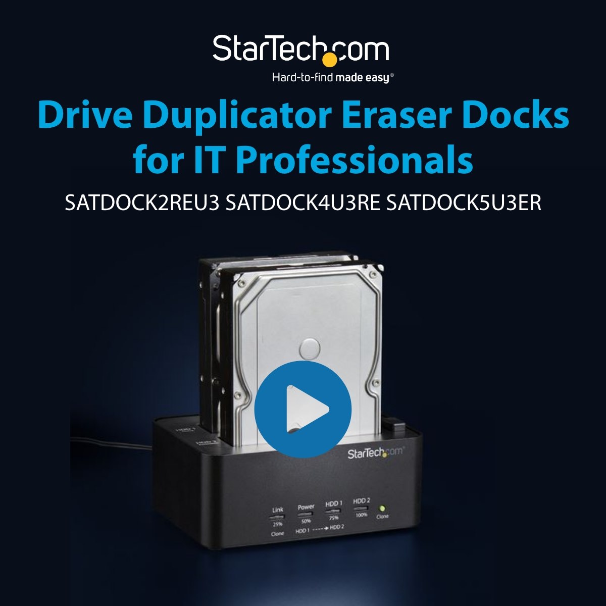 USB 3.0 to SATA HDD Duplicator Dock