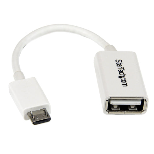 Cable 12cm Micro USB a USB A Hembra OTG