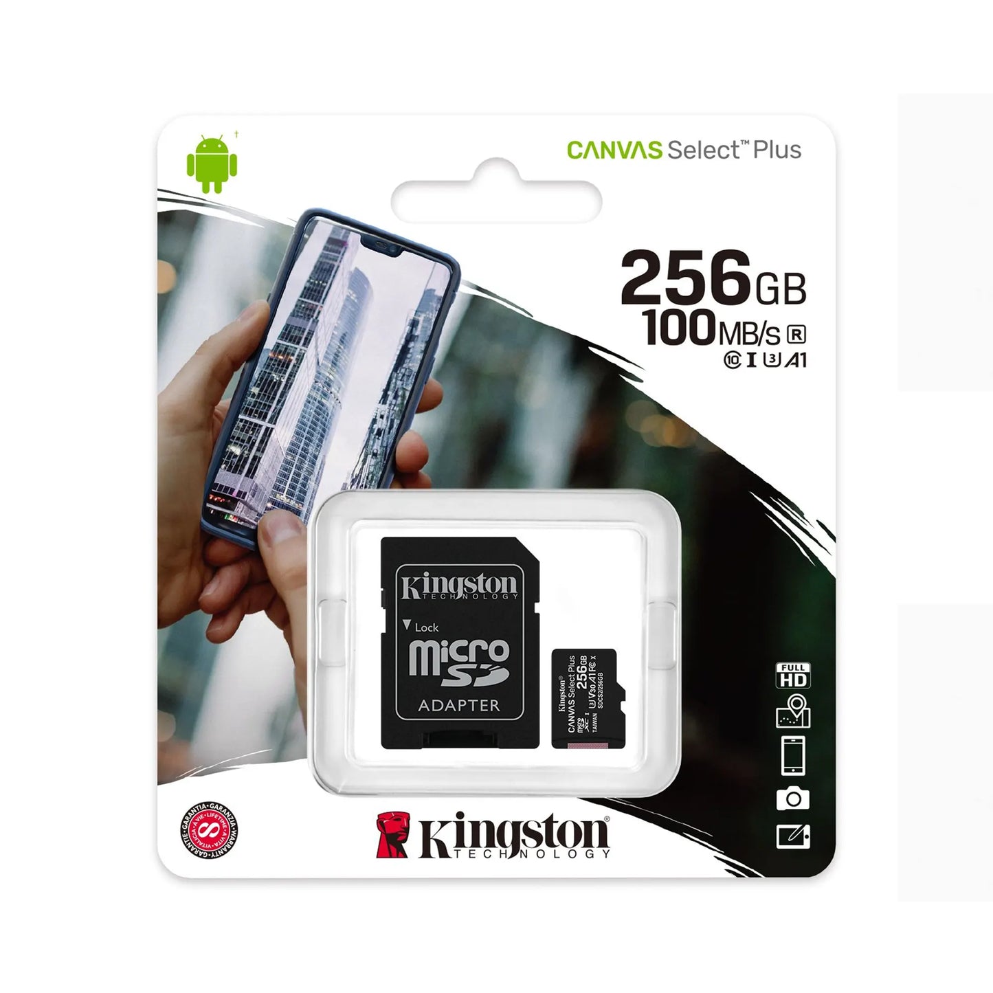 256GB micSDXC Canvas Select Plus 100R A1