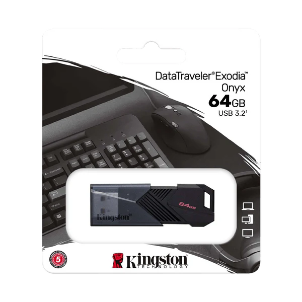 64GB Portable USB 3.2 Gen 1 DataTraveler