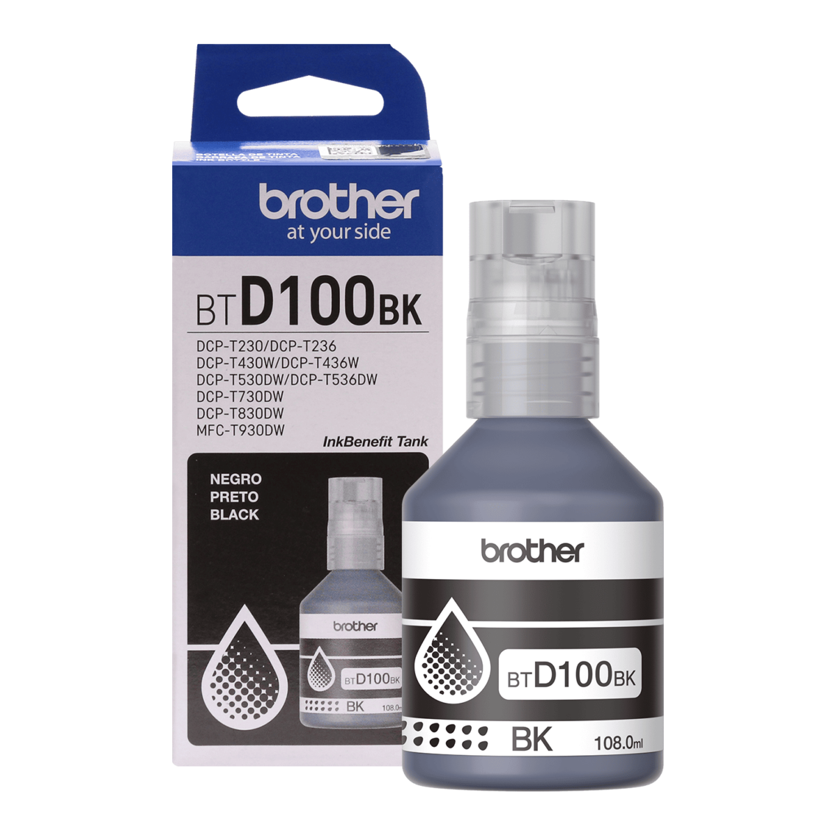 BOTELLA DE TINTA NEGRA BTD100BK