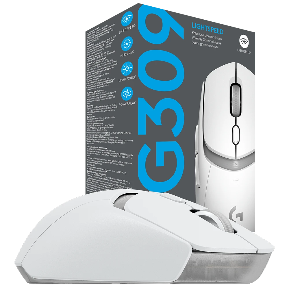 G309 Lightspeed Gaming Mouse - White