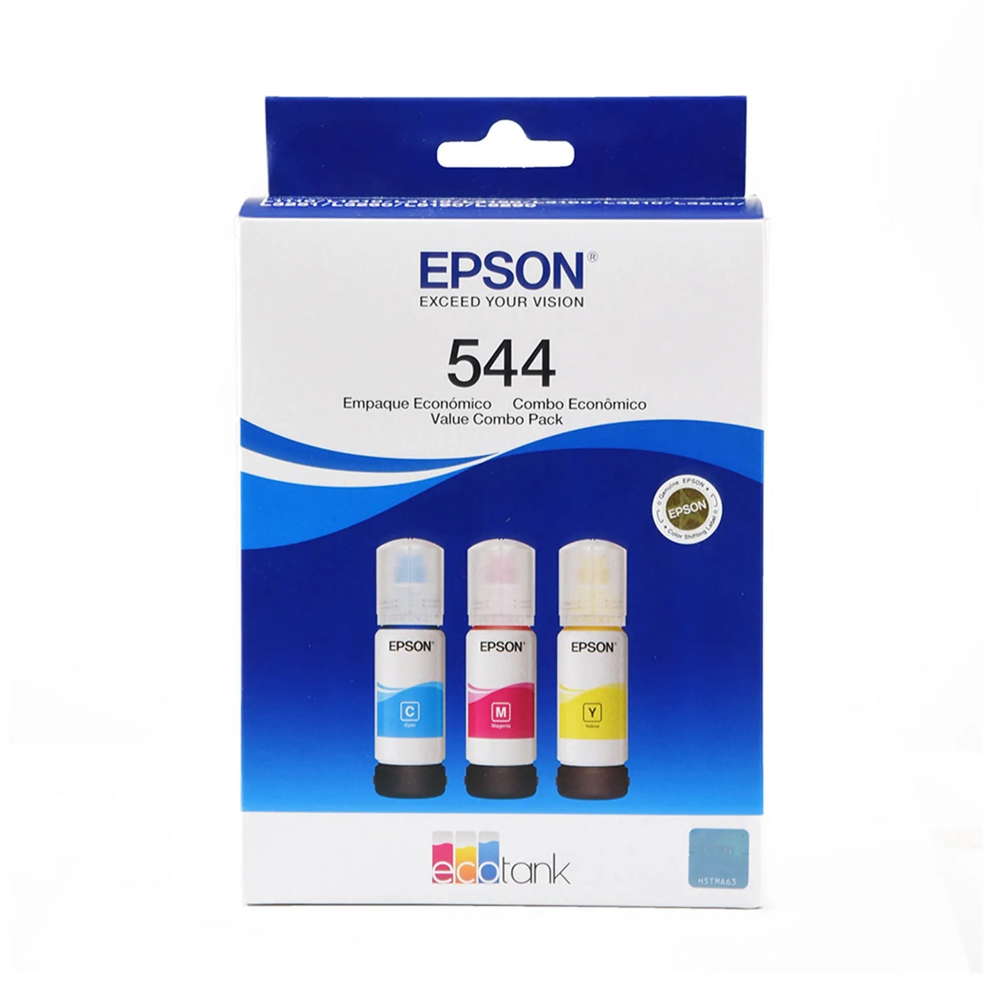 T544 COLOR INK BOTTLE CARTON TRI PACK