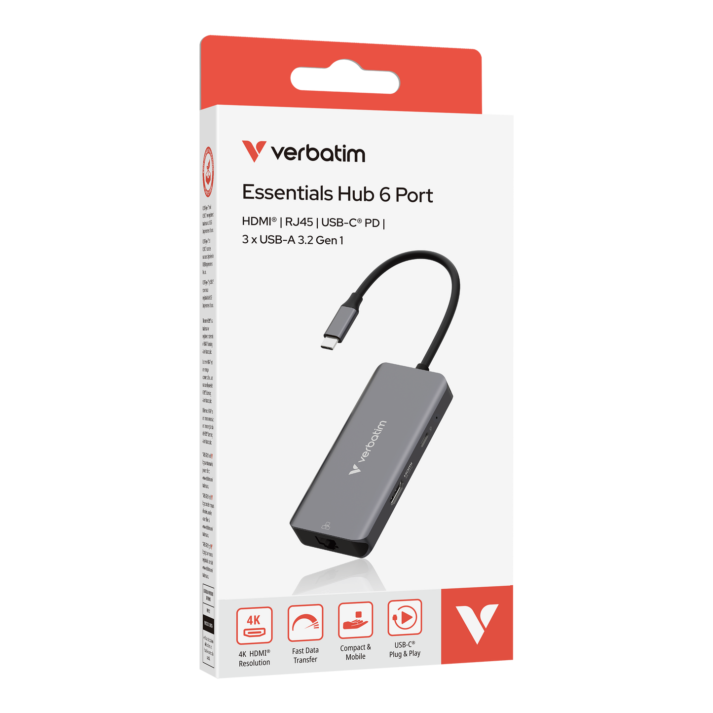 USB-C Multiport Hub 6 Port with RJ45