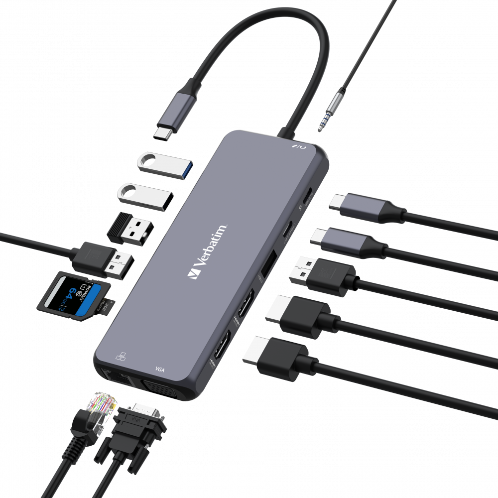 USB-C# Pro Multiport Hub CMH 14 # 14 Por