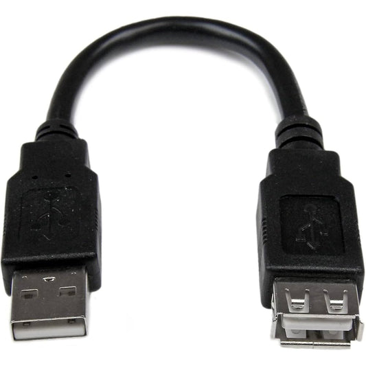 6in USB 2.0 Ext Adapter Cable A to A M/F