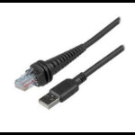 Cable: USB, black, Type A, 2.9m (9.5Â´)