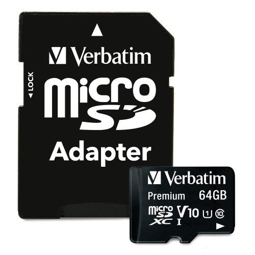 64GB Premium microSDXC Memory Card with
