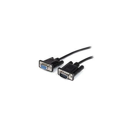 3m Straight Through Serial Cable M/F BK