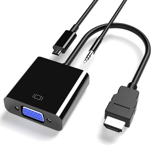 VGA to HDMI Adapter with USB Audio Power