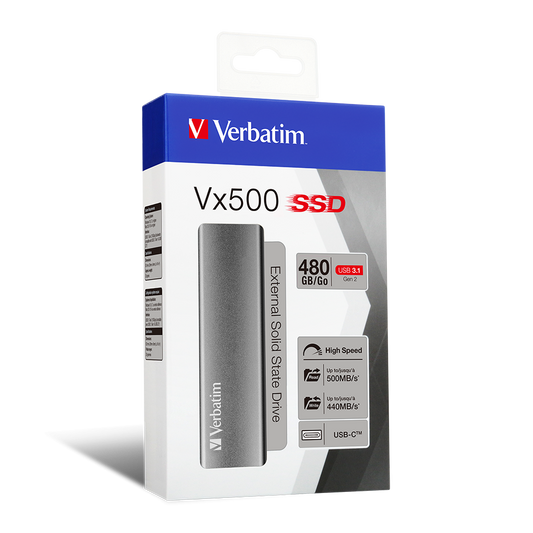 480GB Vx500 External SSD, USB 3.1 Gen 2