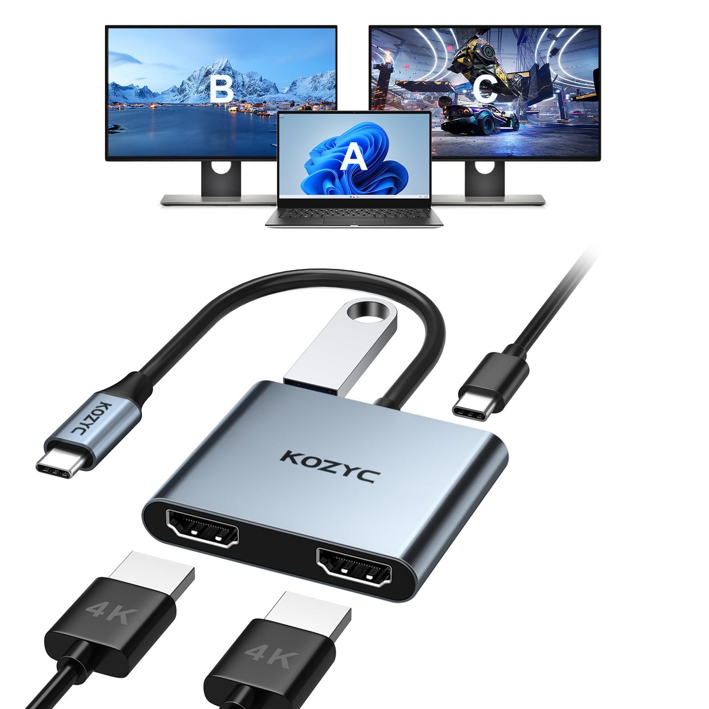 USB C MULTIPORT ADAPTER - HDMI 4K 30HZ