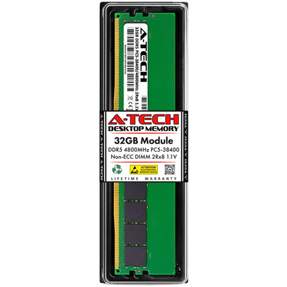32GB 4800MHz DDR5 Non-ECC CL40 DIMM 2Rx8