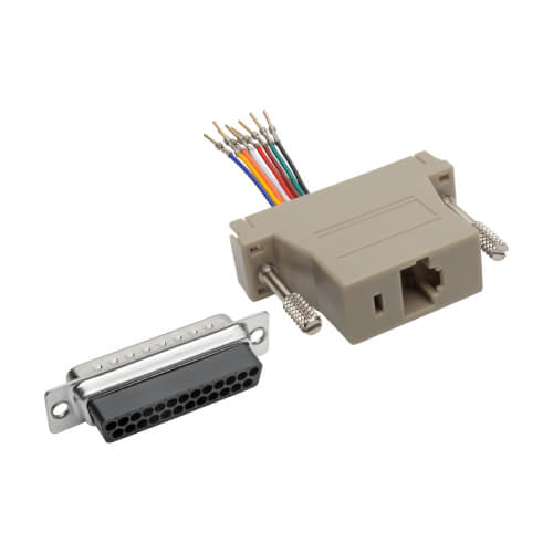 DB25 to RJ45 Modular Adapter - M/F