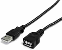 2m Black USB 3.0 Extension Cable M/F