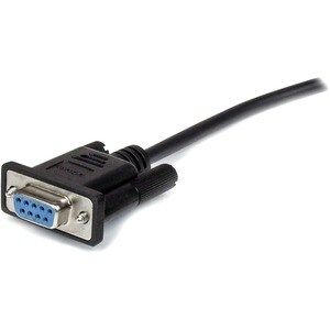 3m Straight Through Serial Cable M/F BK