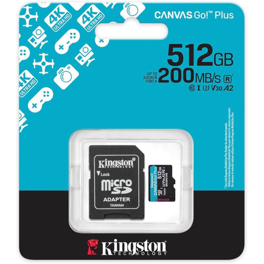 512GB microSDXC Canvas Go Plus Gen4 200M