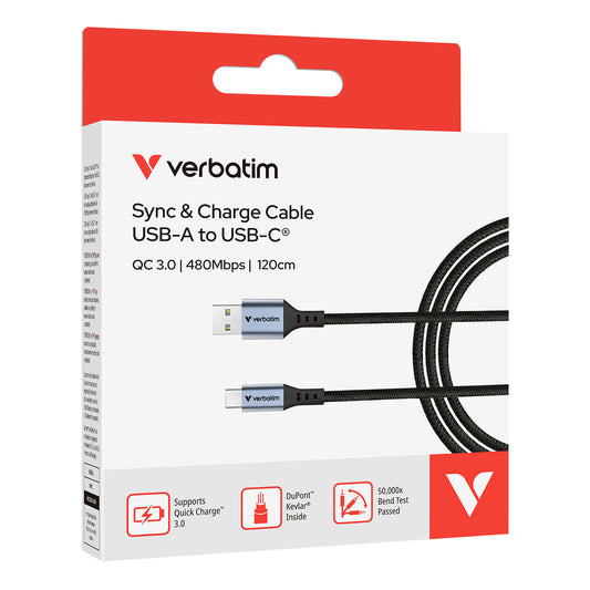 SYNC & CHARGE USB A TO C 18W 120 CM