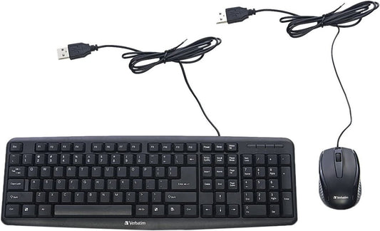 Slimline Corded USB Keyboard and Mouse #
