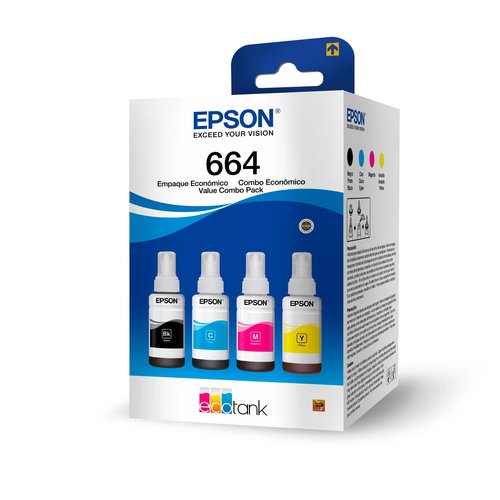T664 SET INK BOTTLE CARTON FOUR PACK