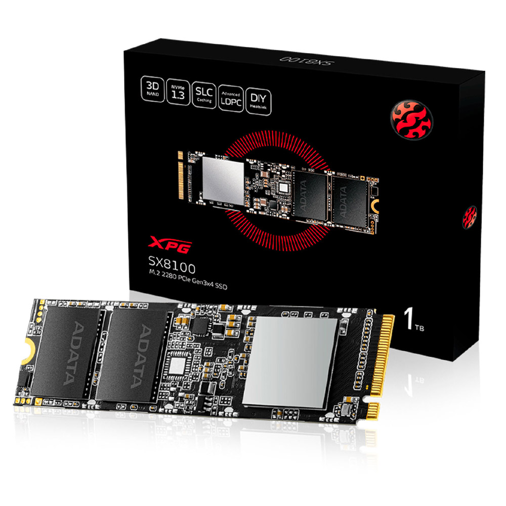 Disco Estado Solido 1000GB m.2 pci ADATA XPG SX8100