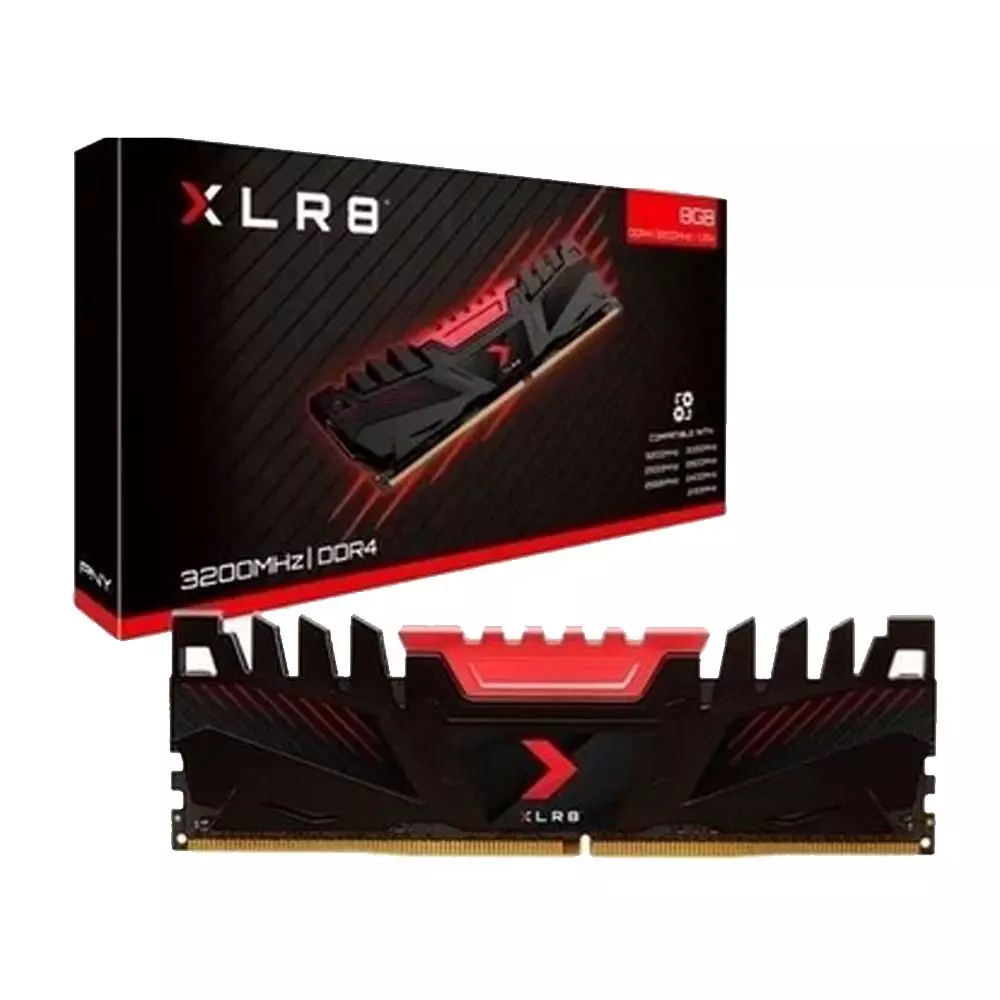 memoria ram para pc ddr4 8gb 3200 pny xlr8 2