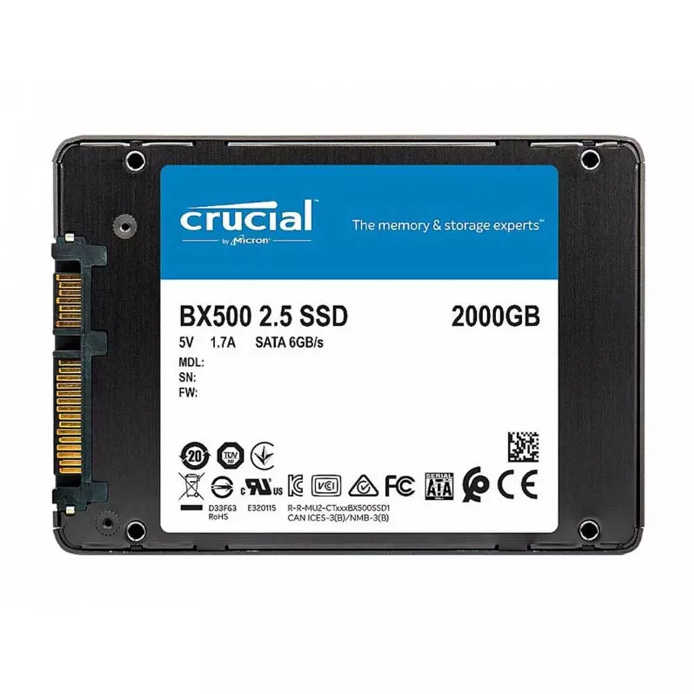 disco estado s195179lido 2tb crucial