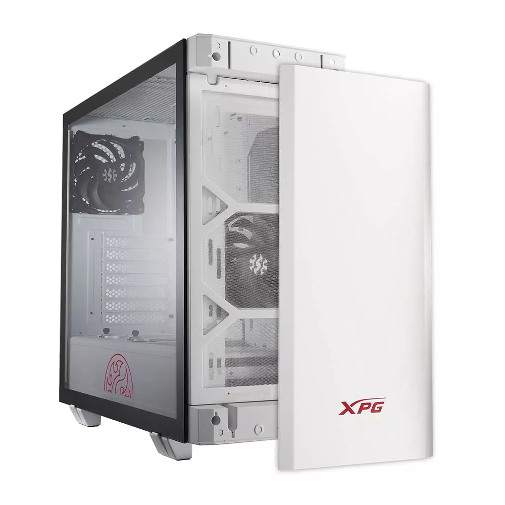 gabinete xpg invader gamer blanco 2 fan 3