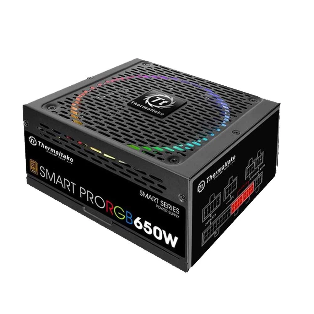 Fuente de poder 650W Thermaltake Smart 80 Bronce